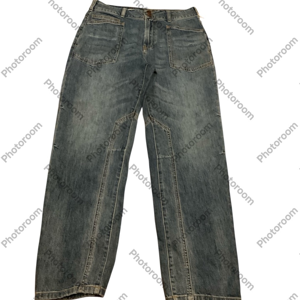 Pilcro Blue Relaxed Jeans‎ with Vintage Wash